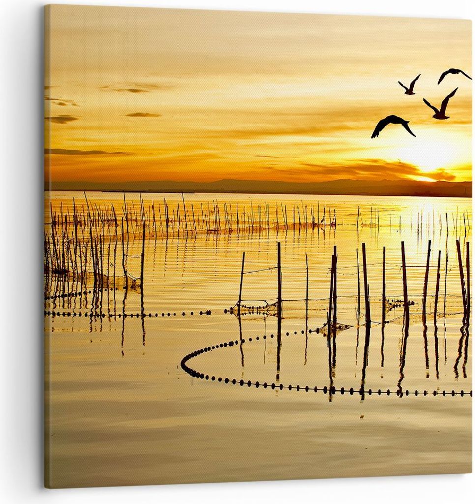 Bild auf Leinwand - Leinwandbild - See Vogel Wasser - Produktbild 