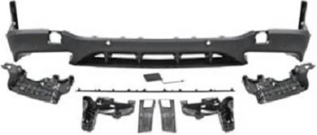 Diffuseur arrière ABS robuste DIEDERICHS 1656257 Mercedes GLC X253 noir