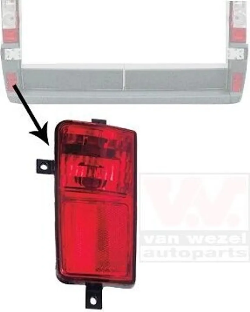 Feu de brouillard arrière pour pare-chocs FIAT Ducato fourgon 250 290