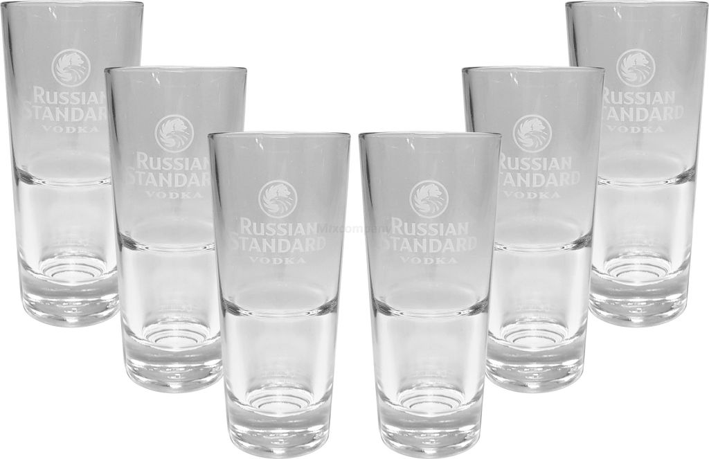 Russian Standard Glas Gläser-Set - 6x Longdrink Gläser Produktbild 