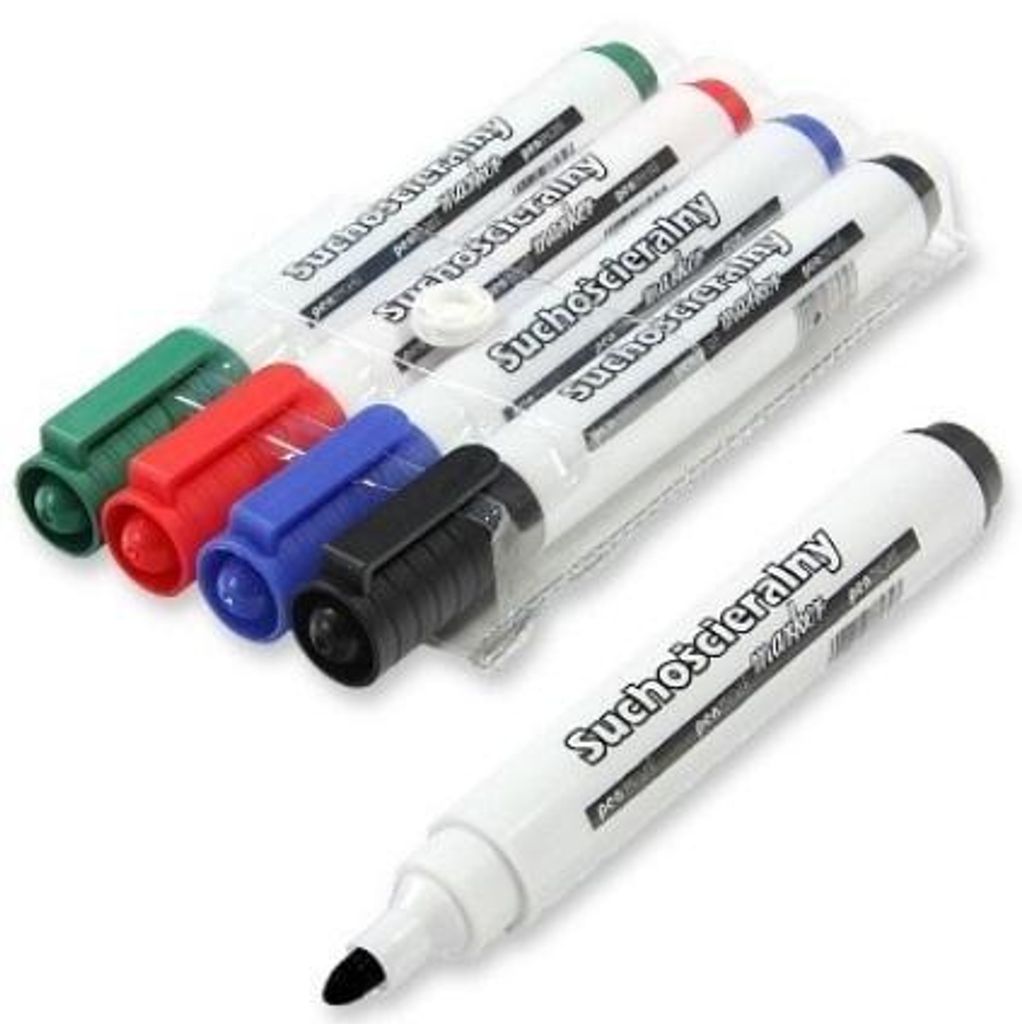 Marker do tablic 4 kolory Zdjęcie produktu 