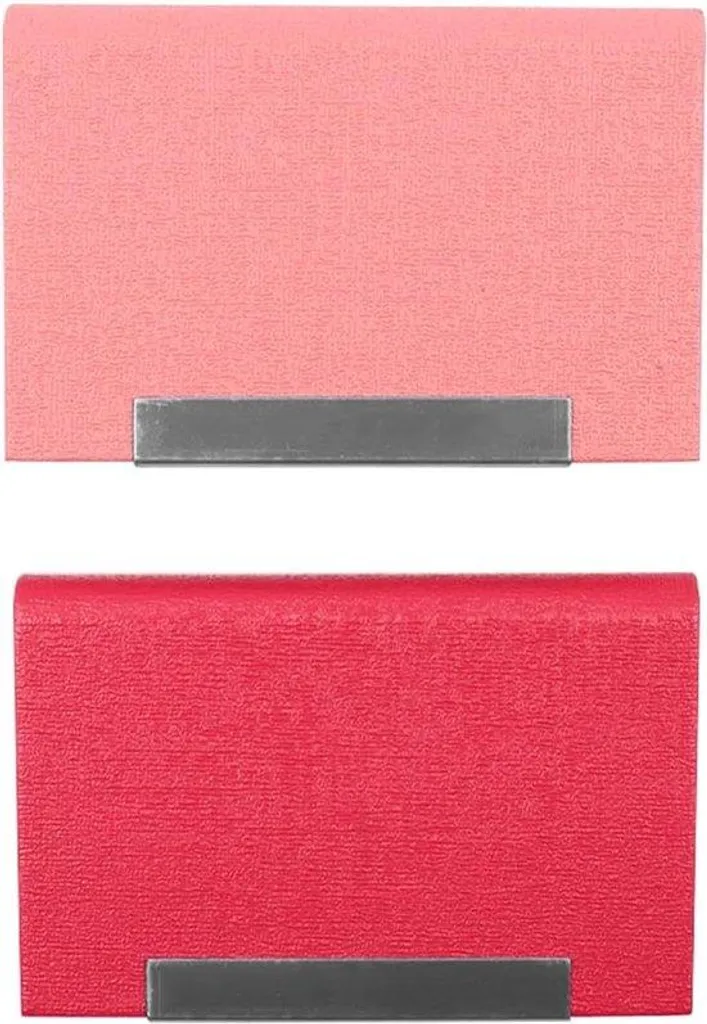 Porte-cartes de visite et d'identité, mini portefeuille femme en PU x2