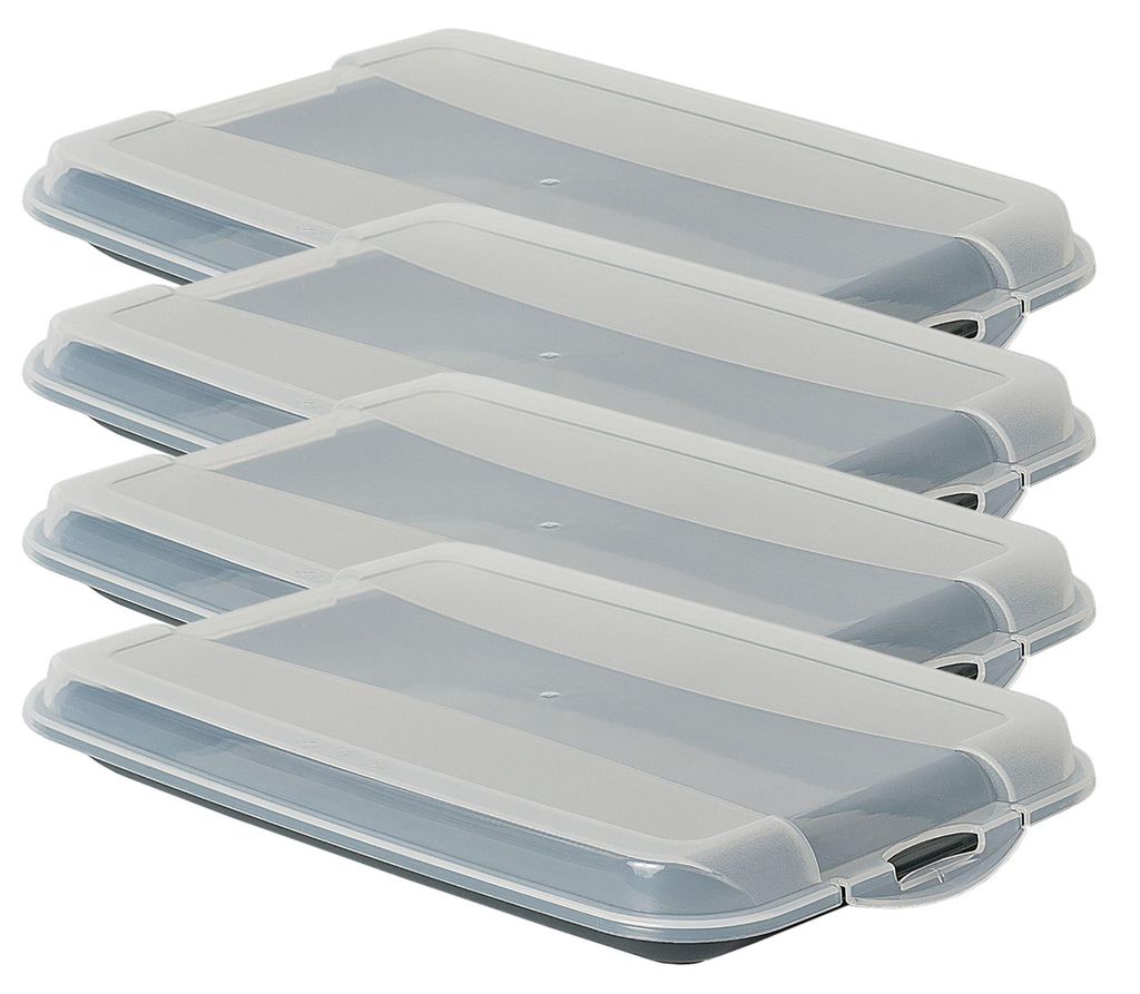Novaliv 4er-Set Anthrazit Premium Aufschnittbox mit Produktbild 