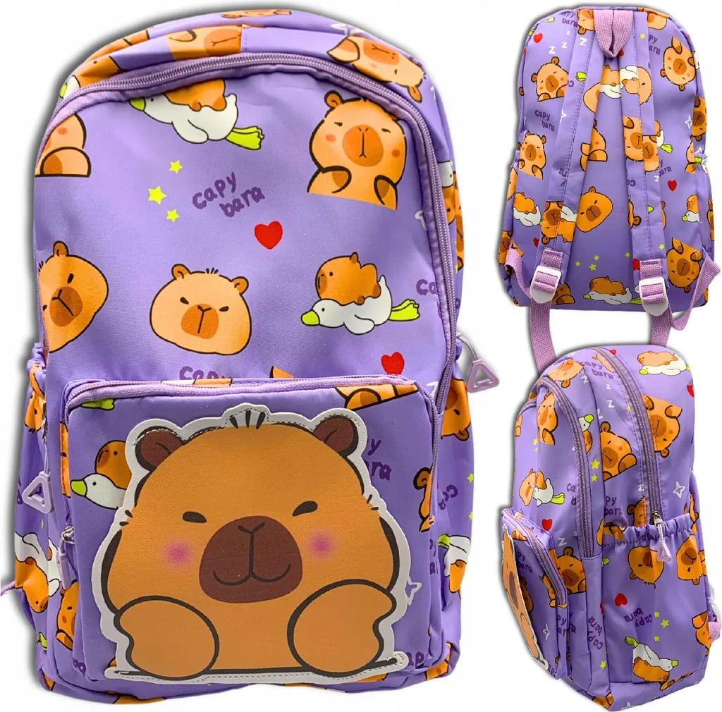 Zaino Capybara per Scuola e Gite: Spazioso e Resistente | Shop Online