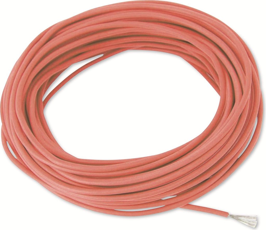 RAUTRONIC Silikon-Litze, 0,5 mm², rot, 10 m