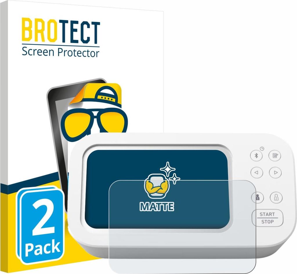 2x BROTECT Schutzfolie für Omron X7 Smart AFib HEM-7380T1-EOSL Displayschutz Displayschutzfolie Folie Matt Entspiegelungsfolie