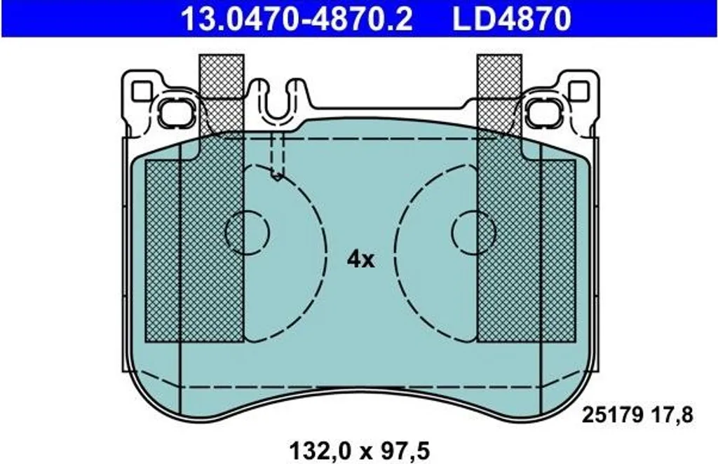 Plaquettes de frein en céramique pour modèles DB R231 et W222 3.5 AMG 12