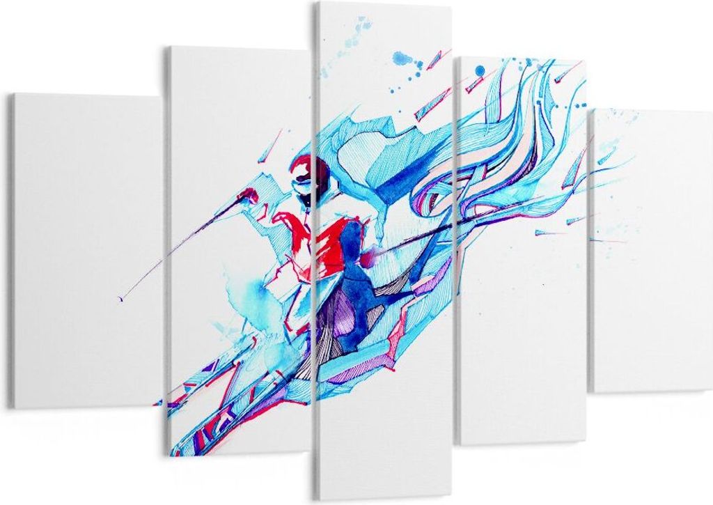 Bild auf Leinwand - Leinwandbild - Action Sport Aktivität - 150x100cm - Wand Bild - Wanddeko - Leinwanddruck - Bilder - Kunstdruck - Wanddekoratio...