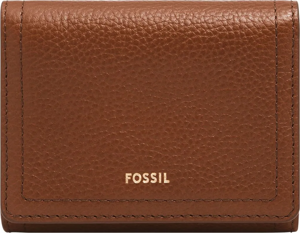 Portefeuille Fossil Logan Marron avec Protection RFID et Format Trifold