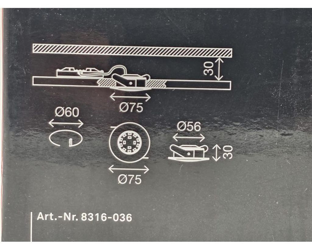 Briloner LED Einbauleuchten Set IP44 dimmbar 3-tlg 3x5,5W Produktbild 