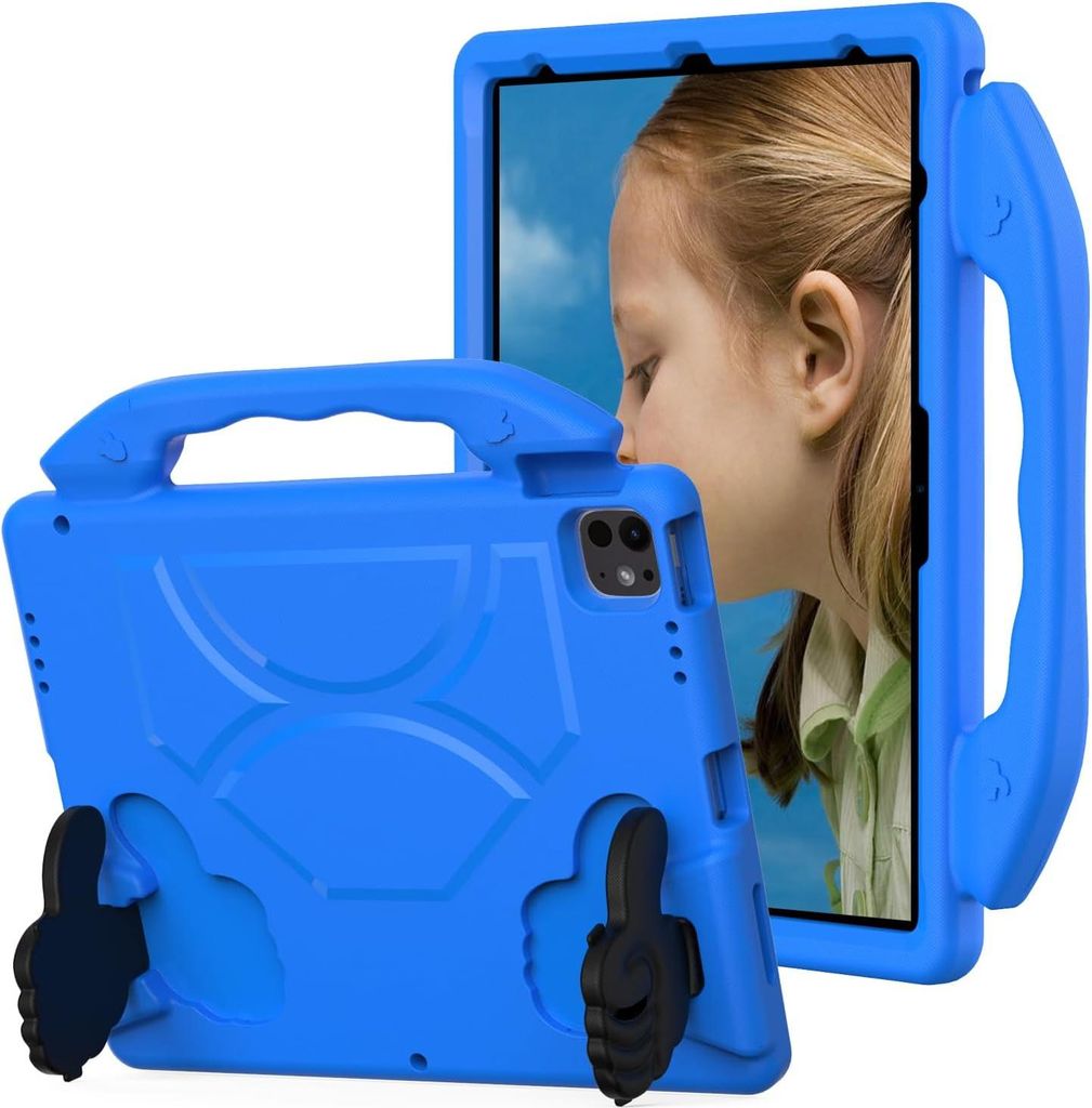 Kinder Schutzhülle für iPad Air 13 M3/M2 2025/2024, iPad Pro 13 (2024) 13" (M4), iPad Pro 12,9 6th/5th/4th Gen 2022/2021/2020, Leicht EVA-Schaum ...