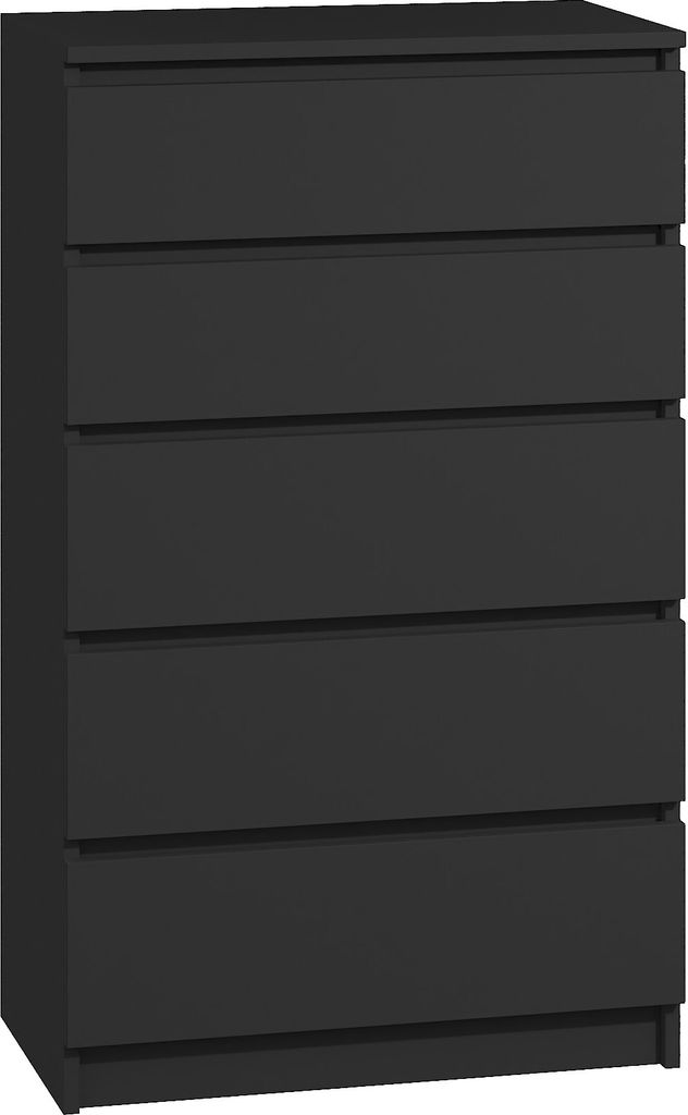 Roe Furniture | Kommode 60 cm - 5 Schubladen - Schwarz - Produktbild 1