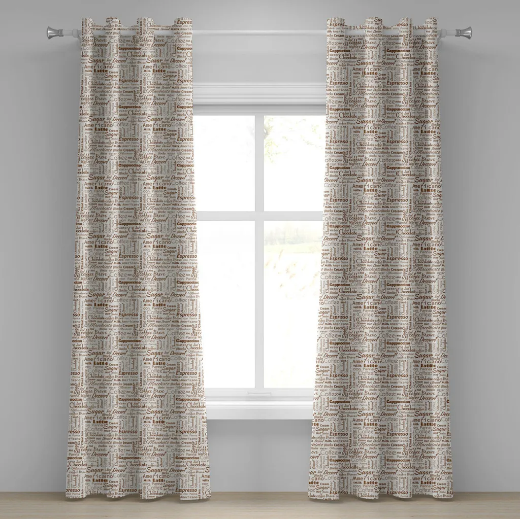 Tende Moderne ABAKUHAUS Tema Dessert e Caffè 280x225 cm Arredo