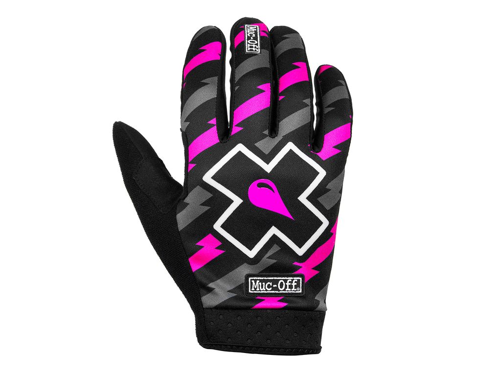 Muc Off Unisex Fahrrad Handschuhe , Bolt - Pink Schwarz, L