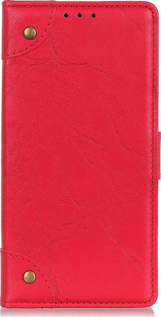 Mobigear Ranch Alcatel 1S 2020 Hülle Klapphülle Geldbörse - Rot