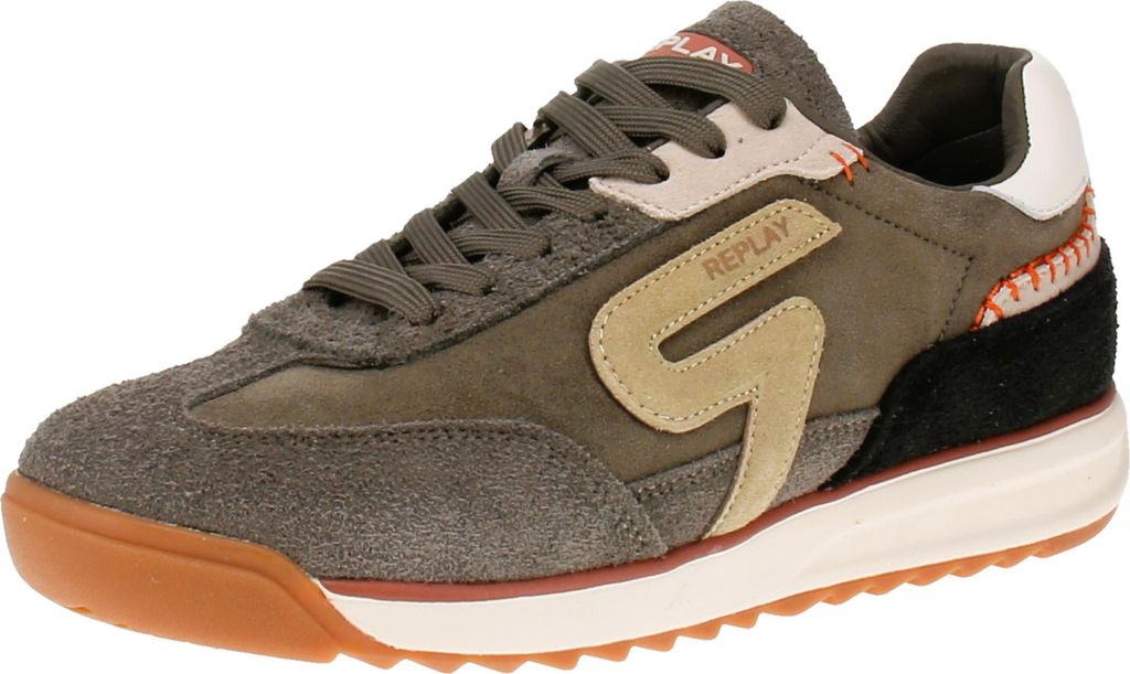 Replay Yard College GMSIB C0002L - Herren Sneaker - 581-Khaki, Größe:43 EU