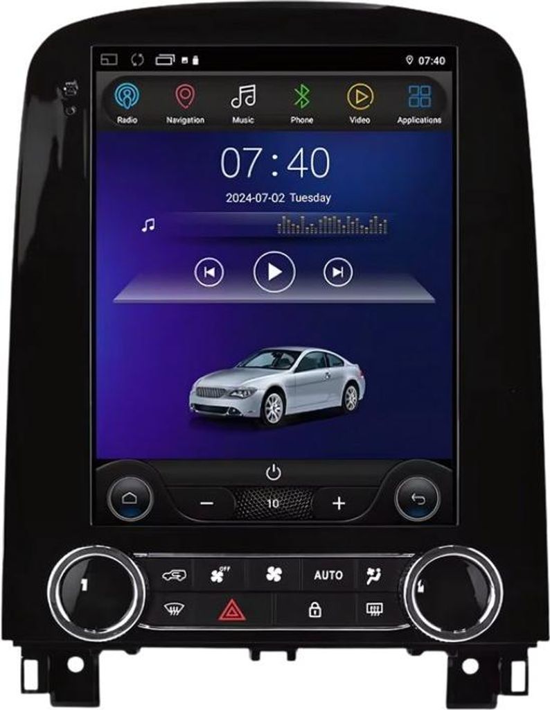 Autoradio mit Bluetooth und CarPlay für Renault Scenic (2013–2024) – kompatibel mit Apple und Android – Stereoanlage mit Navigationssystem ...