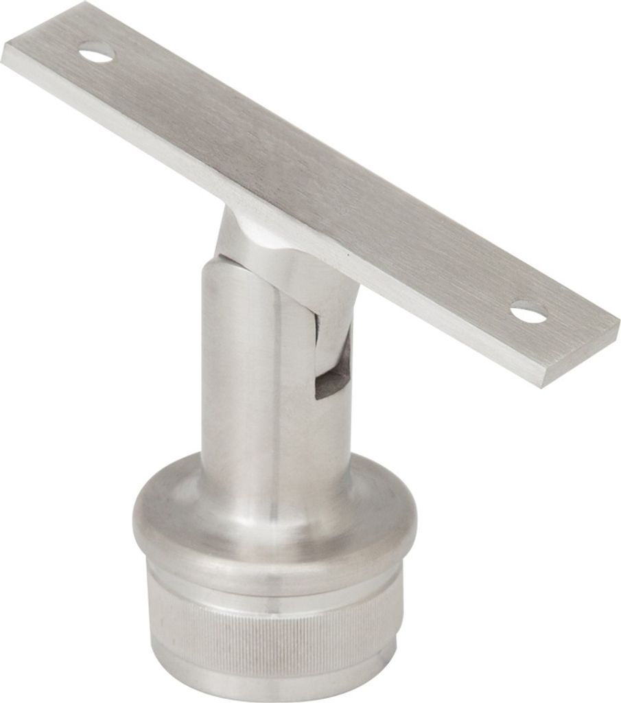 Edelstahl Handlaufträger für Holzhandlauf flach