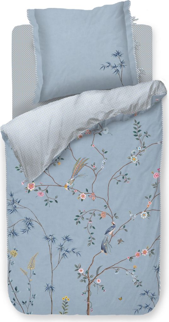 PIP STUDIO Bamboo Blossom Bettwäsche blau 135x200cm (1 Stück)