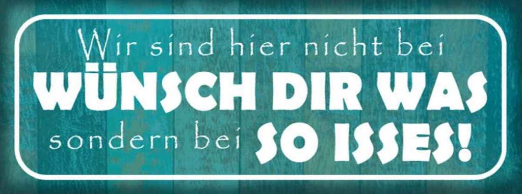 vianmo Holzschild 10x27 cm wir nicht bei Wünsch Dir Was Dekoration