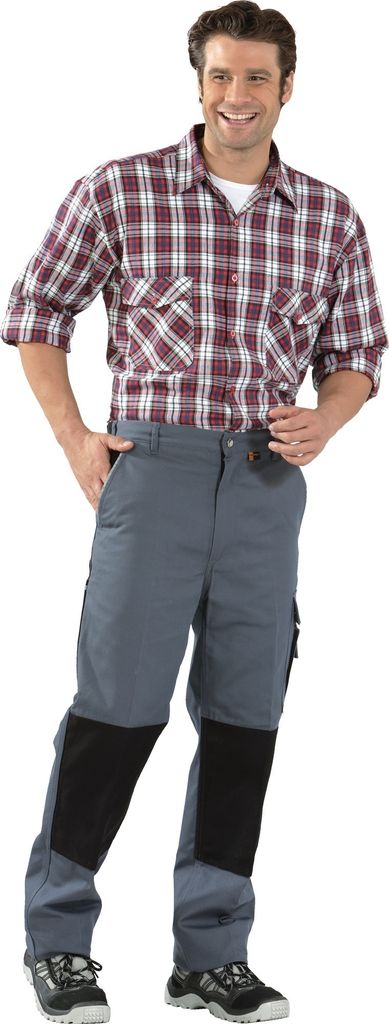 Bundhose Canvas 320 Gr.50 grau/schwarz PLANAM