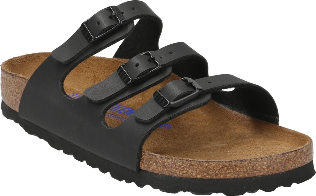 Birkenstock Sandalette Florida, Glattleder, Schwarz, Damen Produktbild 