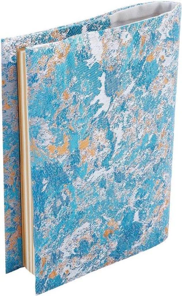Protège-livre A6 bleu avec couverture rigide et épaisseur ajustable