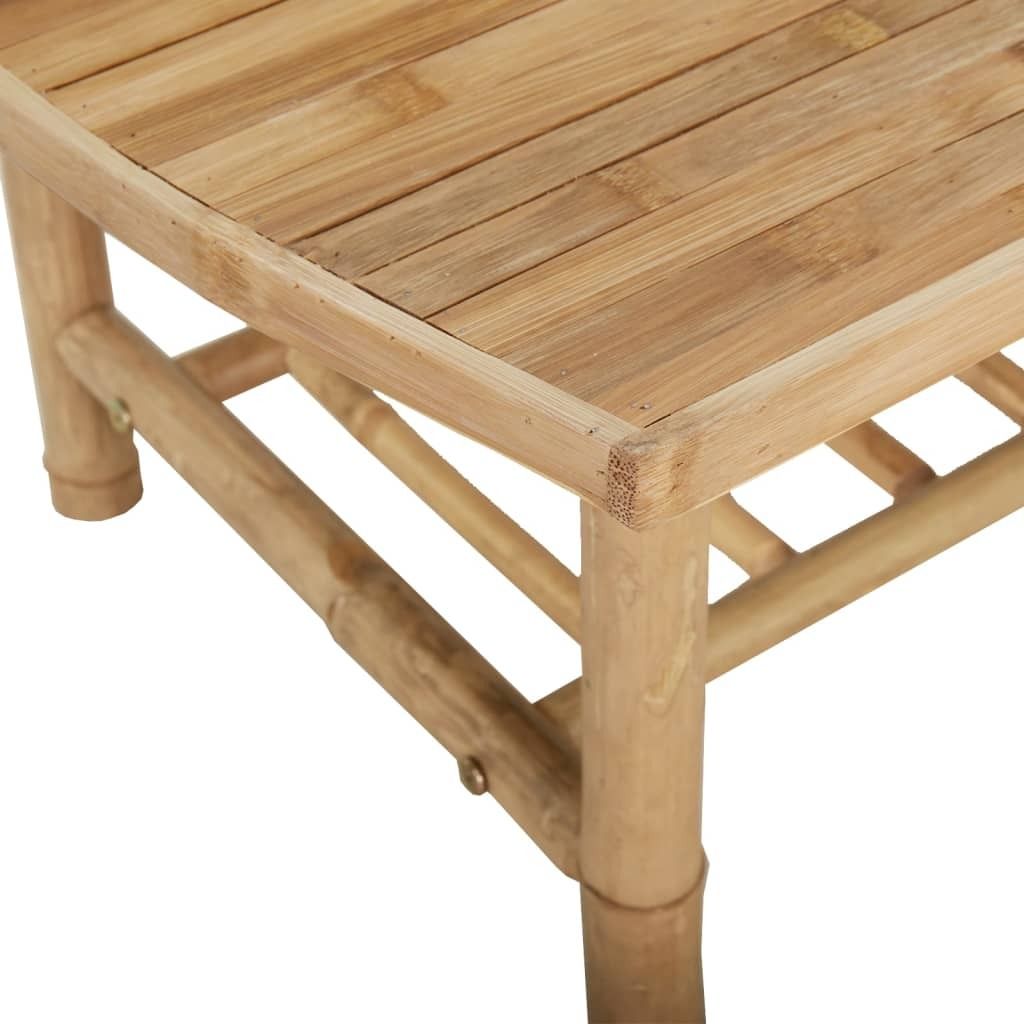 VidaXL Tavolo Da Giardino Pieghevole In Bambù 115x50x75 Cm | Portatile Per Esterno E Interno | Per Picnic, Campeggio, Balcone - 3