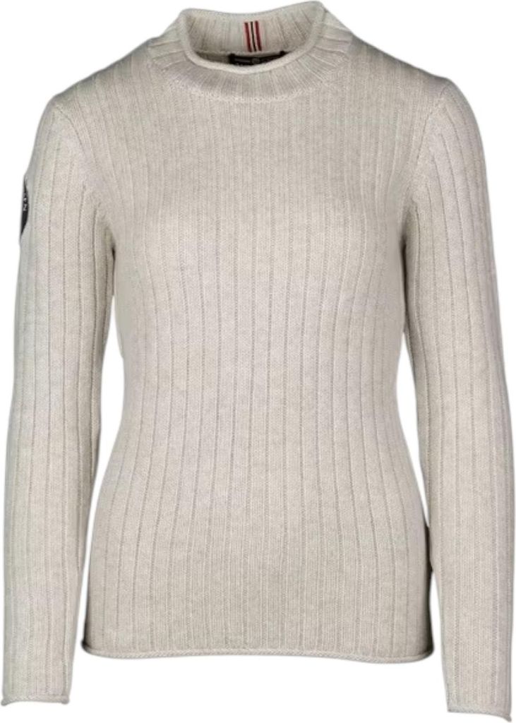 AMUNDSEN ROALDA Damen Rollkragen Pullover aus Wolle weiss L