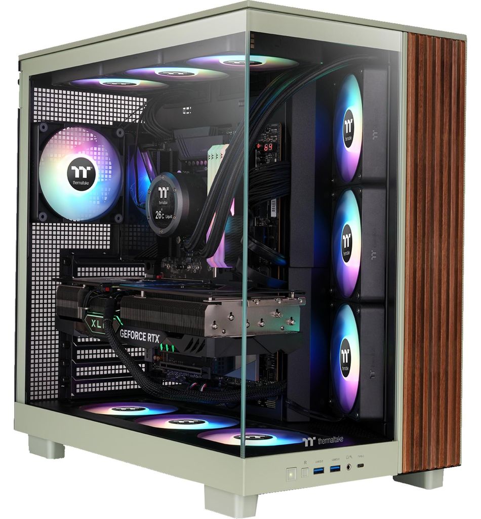 Midi Thermaltake View 380 XL WS ARGB Matcha Green