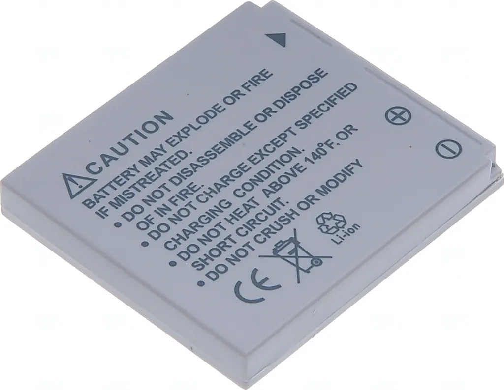 Batteria T6 Power per Canon IXUS i zoom, Li-Ion, 3,7 V, 700 mAh (2,6 Wh), grigio - 4