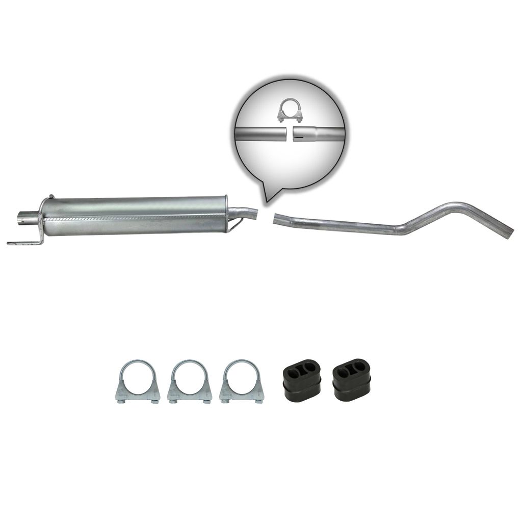 Mittelschalldämpfer Opel Corsa C (F08, F68) 1.0 58PS/60PS ab. 2000-, Auspuff