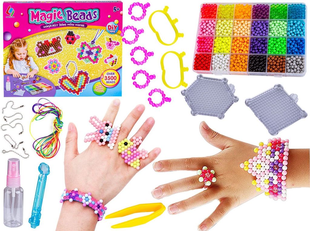 Wasserperlen Schmuckherstellung Kit Schlüsselanhänger Zubehör 3500 Perlen