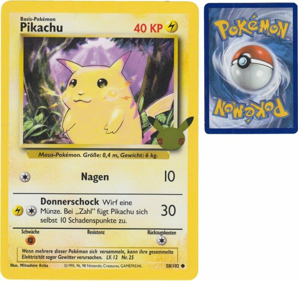 Pokemon - Pikachu Celebration Oversized Promokarte