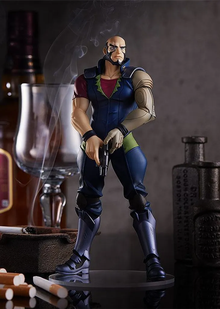 Figurine Jet Black Cowboy Bebop 18 cm en PVC - Détails Pop Up Parade GSC