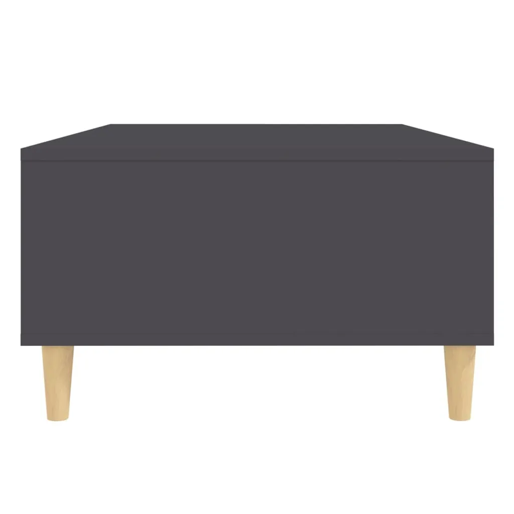 Table Basse rectangulaire Grise en Bois Composite de 103,5 cm Long