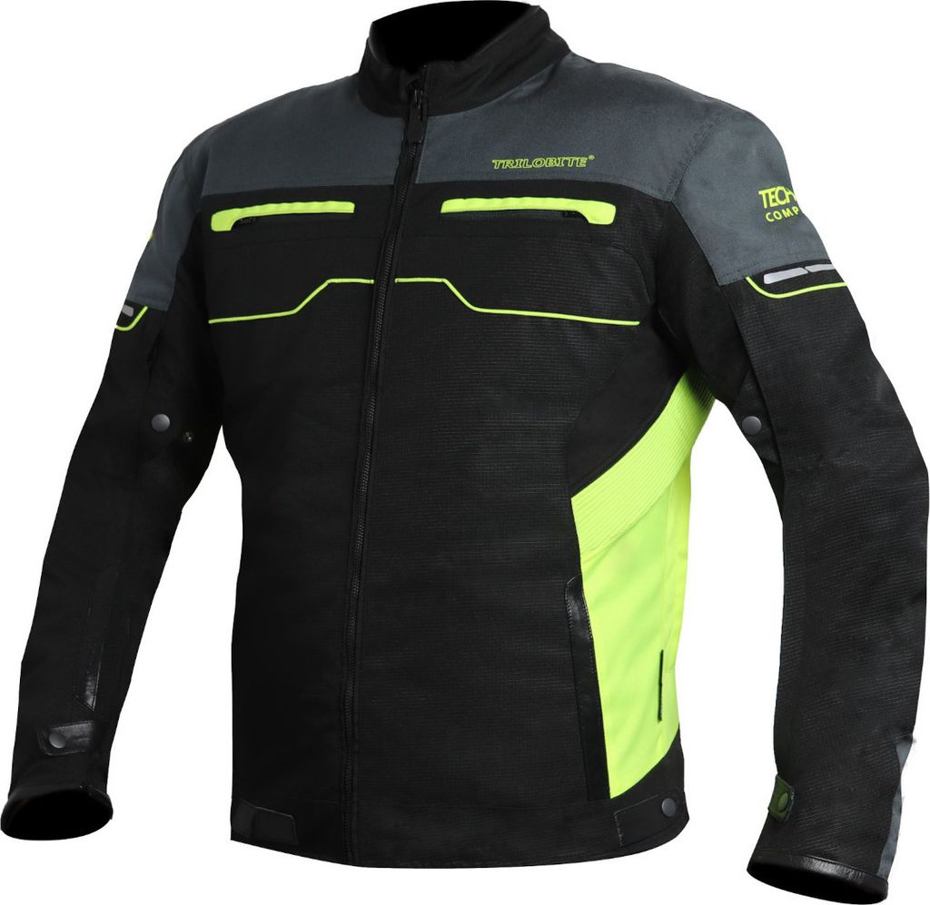 Trilobite All Ride Motorrad Textiljacke, schwarz/grün, S