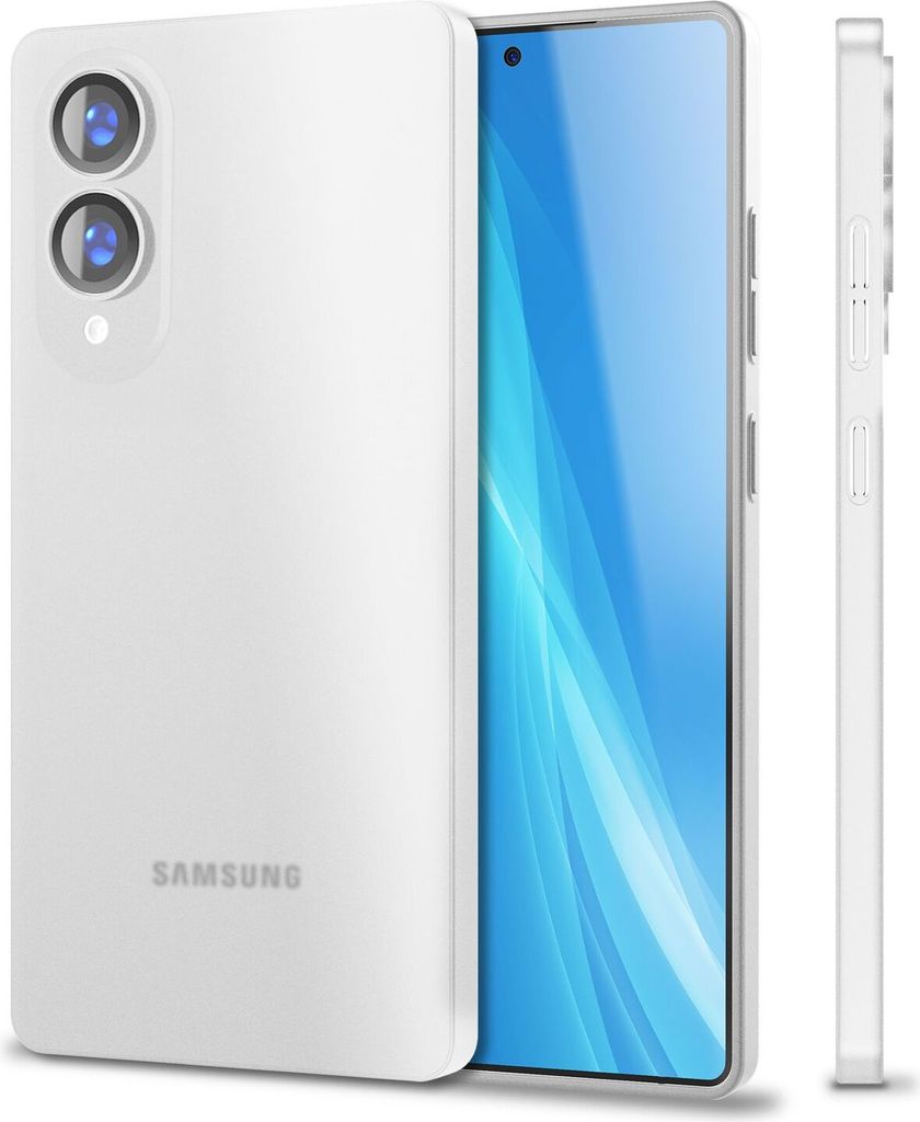 Phantom Edition für Samsung Galaxy S25 Edge - 0,3mm Ultradünn, Federleicht & Mattiert - Weiß Transparent