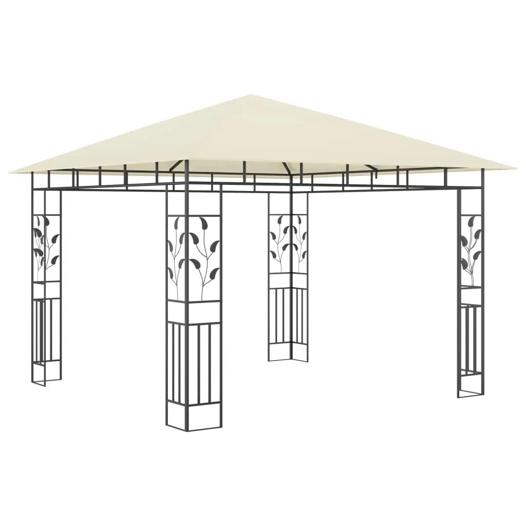 vidaXL Pavillon avec moustiquaire 3x3x2,73 m Crème 180 g/m² de qualité