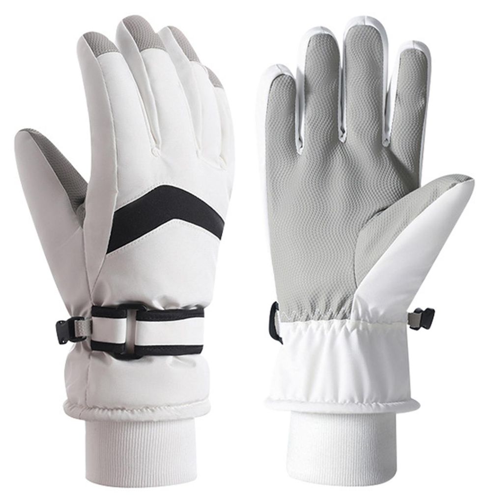 Winter-Skihandschuhe für Damen und Herren, wasserdicht, winddicht, Touchscreen-geeignet, Schneehandschuhe, Outdoor-Thermohandschuhe für Snowboarden