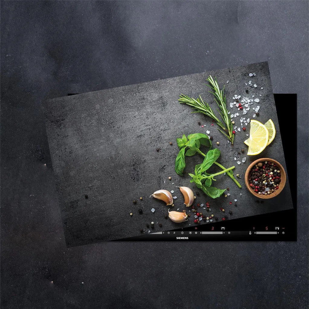 Copri Piano Cottura 80x52 Vetro Temperato Grigio Spezie | Protezione Top - 5