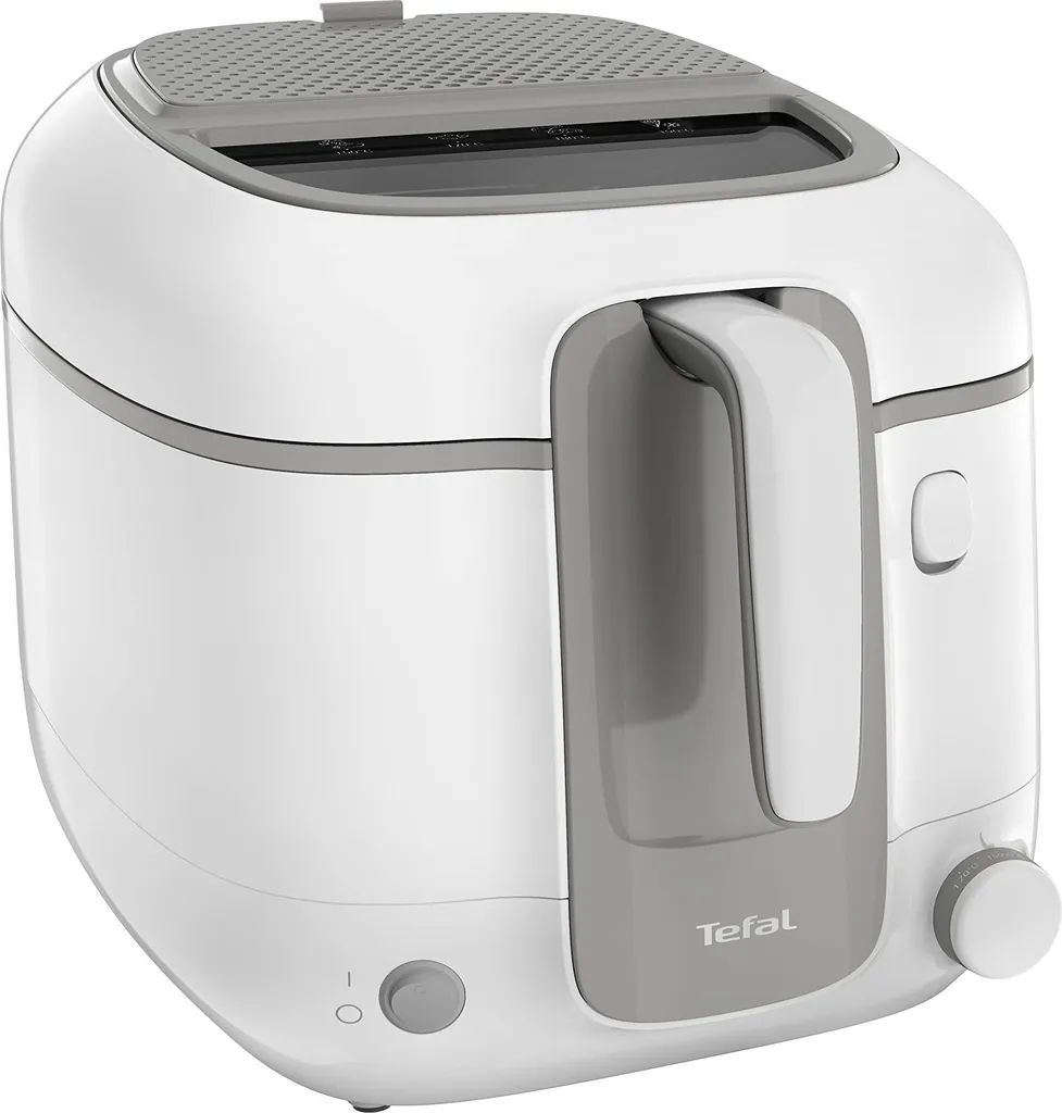 Tefal Super Uno FR3100 Friteuse 1800W 1.5kg Capacité 2.2L Blanc et Gris