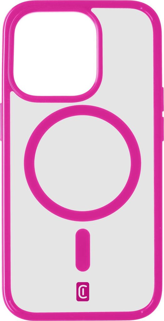 Cellularline Pop Mag - iPhone 15 Pro Max (60547) Fuchsie/Transparent