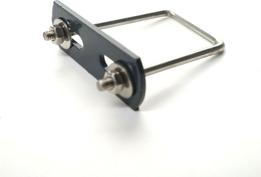 10x U-Bügel für Doppelstabmatten Zaun Befestigung an Zaunpfosten 40x60 Klemme Anthrazit (RAL 7016)