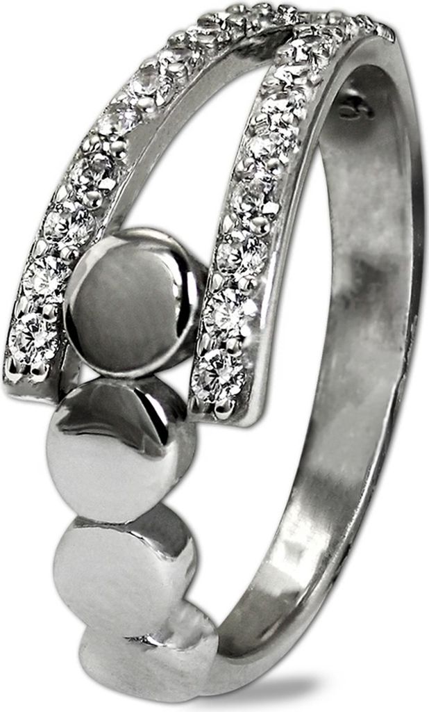 Damen Gr. 54 17,2 SilberDream Ringe silberweiß Ringschmuck D2SDR407W54