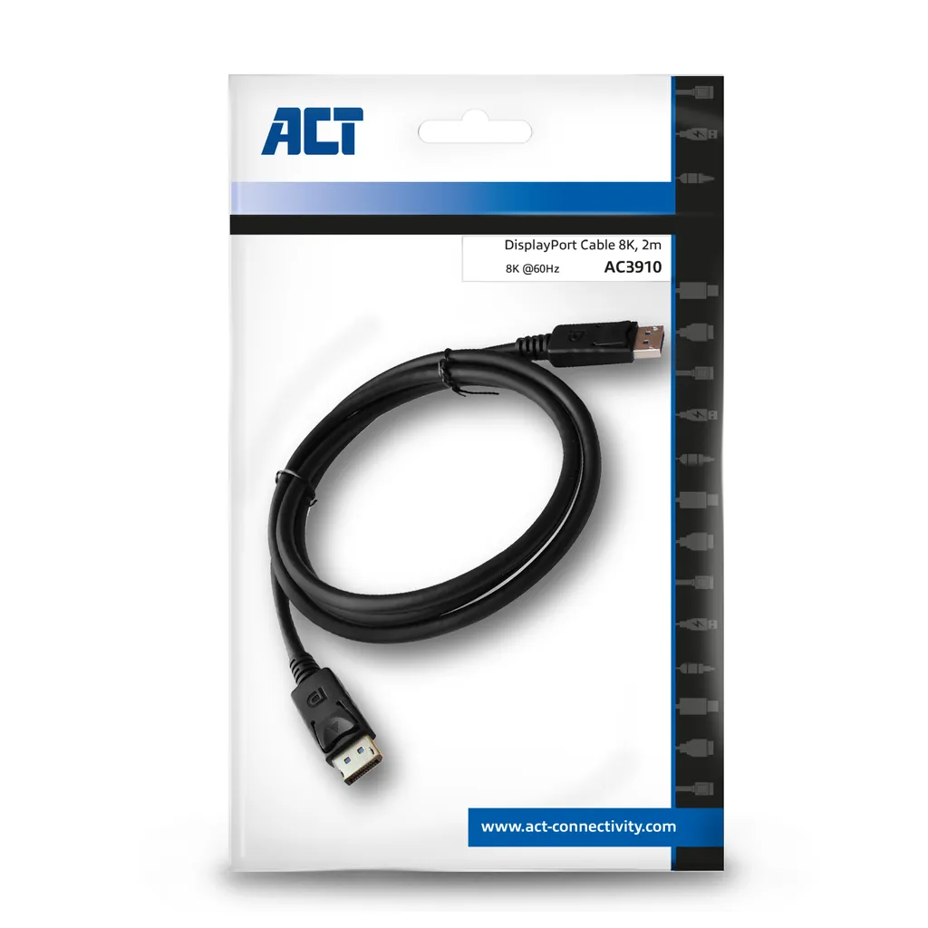Cavo di Prolunga Displayport, Adattatore Maschio-femmina per Cavo 8k 60hz 4k 144hz Displayport DP1.4 da 90 Gradi Versione 90