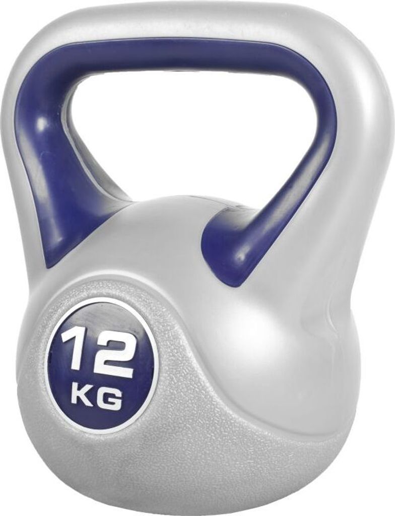 Gorilla Sports Kettlebell činka, vinylová, modrá, 12 kg Obrázek produktu 