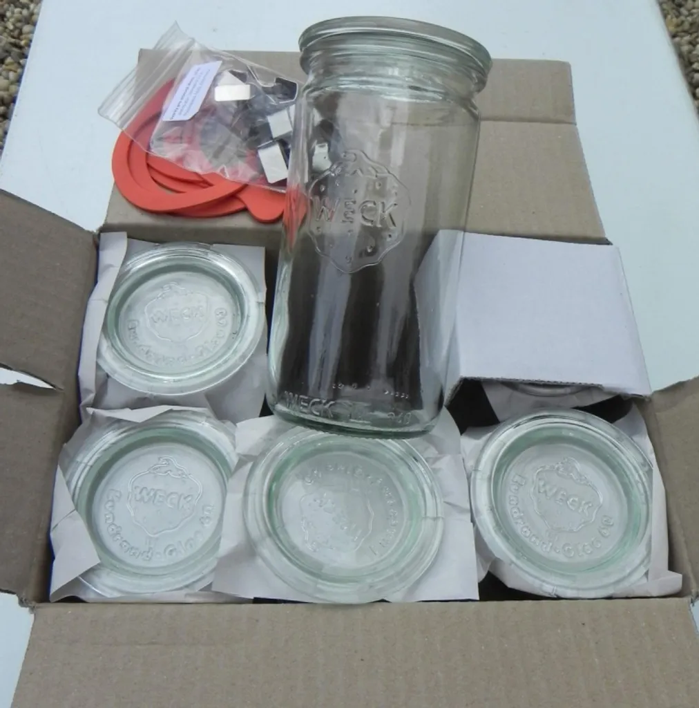 Pack de 6 verres WECK 1040ml cylindriques pour vos conserves de saison - 6