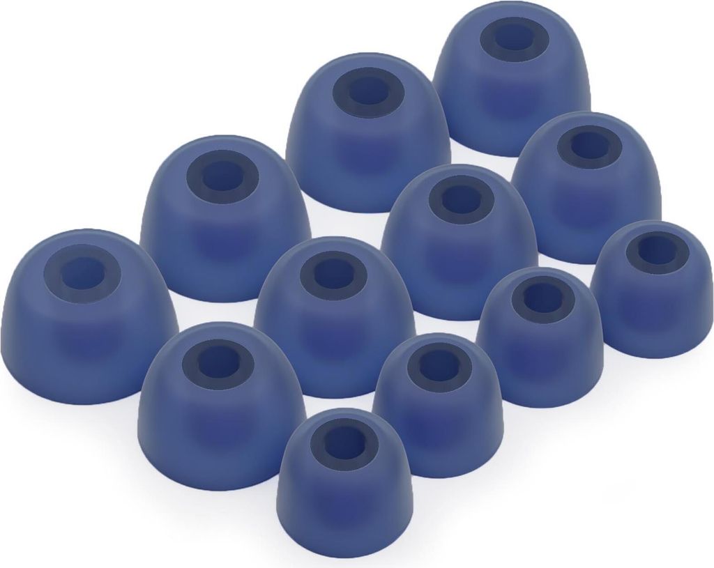 12 x Silikon Ohrstöpsel Ohrhörer Gummi Tipps Für Jabra Elite 3, 5, 7, 65t, 75t Kopfhörer Ohrhörer in Blau