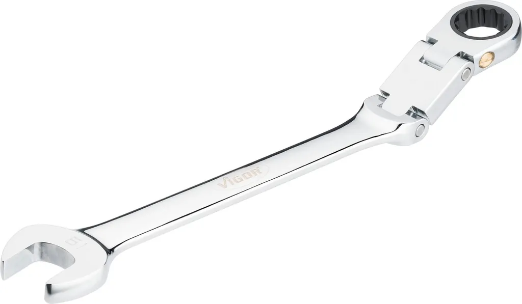 Chiave Combinata Vigor V6752-19 19mm - Cricchetto Professionale 72 Denti